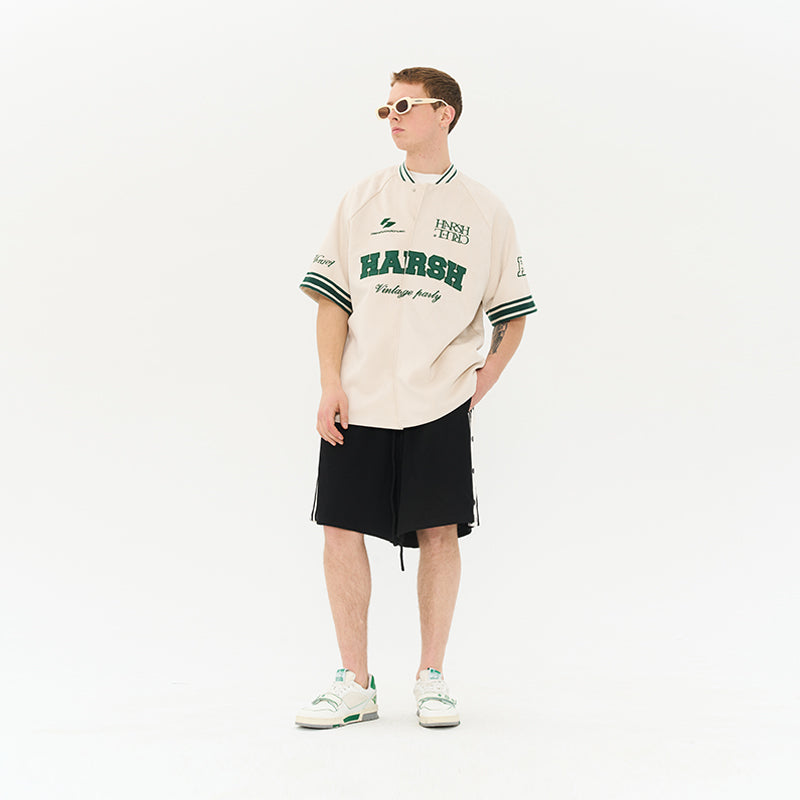 Vintage Embroidered Logo Jersey Shirt