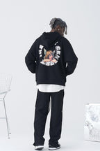 Retro Angel Print Hoodie
