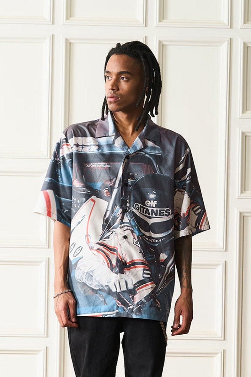 Racing Driver Full Printed Cuban Shirt