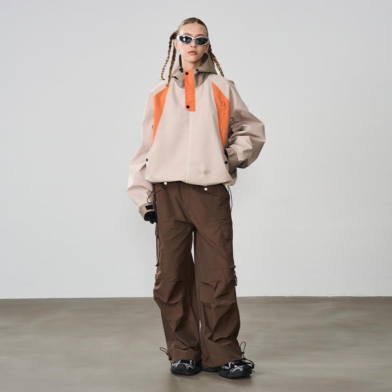 Deconstructed Patchwork Hooded Jacket