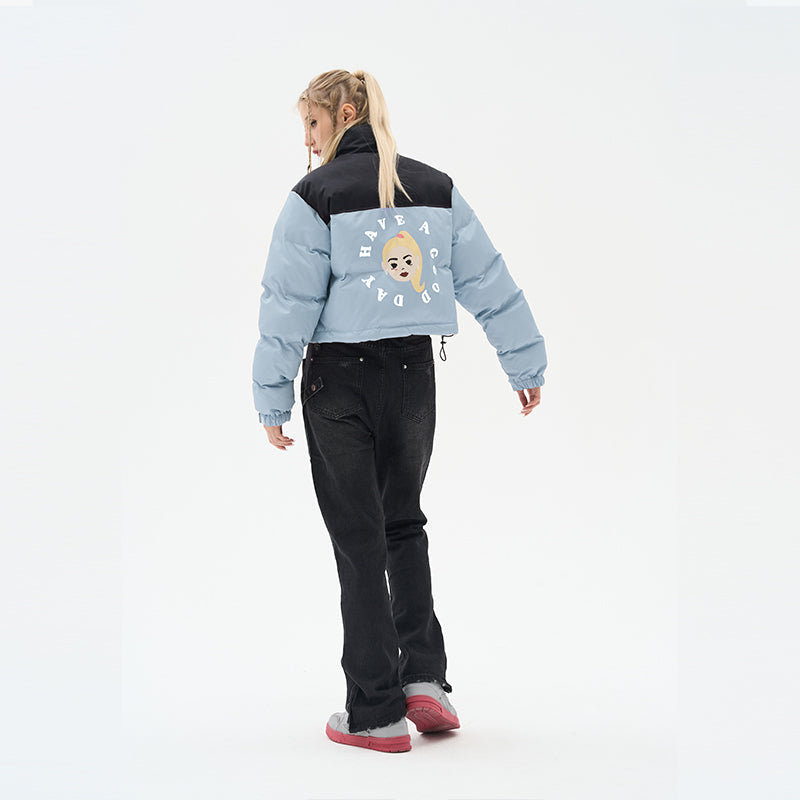 H/C Cartoon Face Crop Jacket