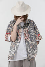 Error Code Flower Full Print Cuban Shirt