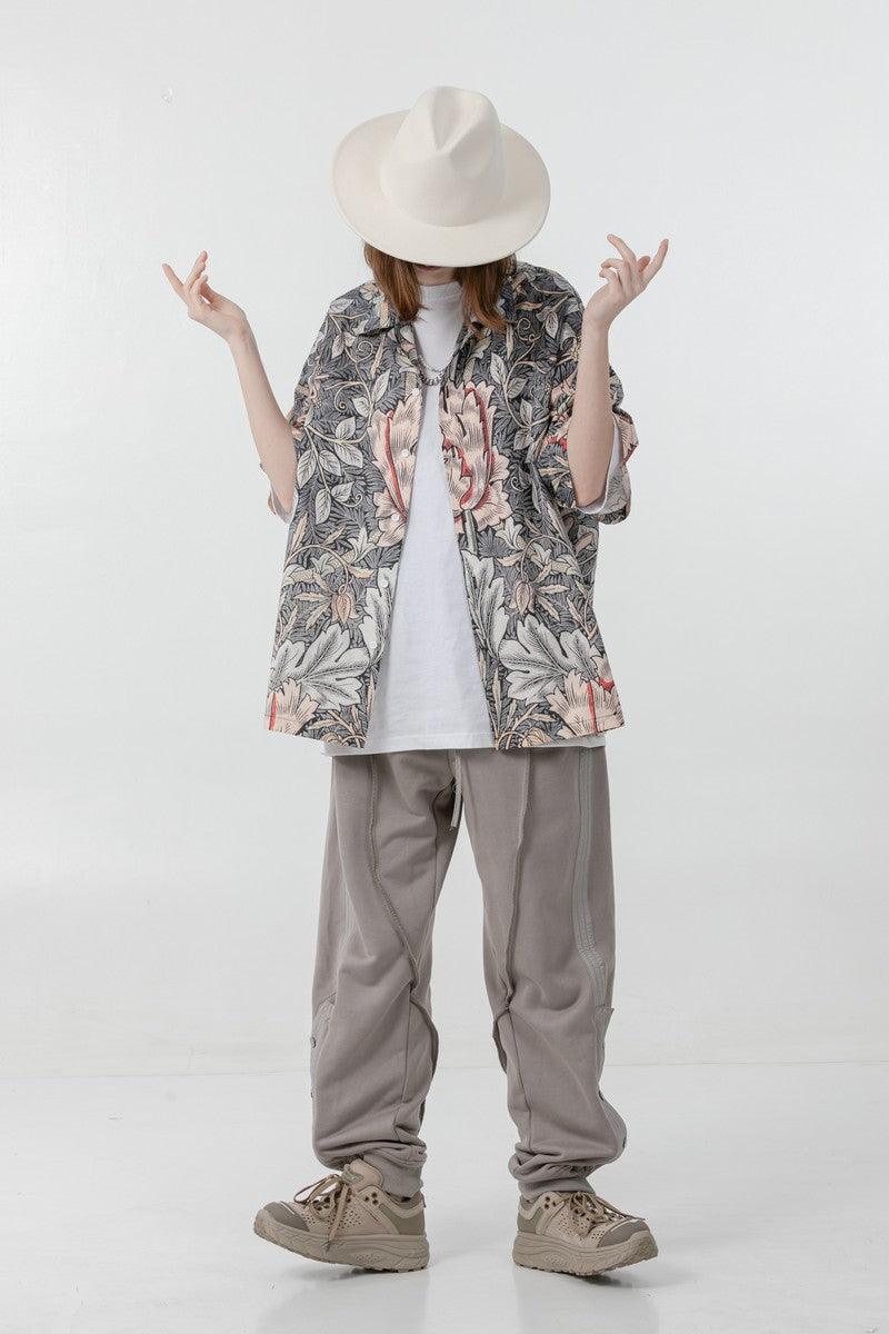 Error Code Flower Full Print Cuban Shirt