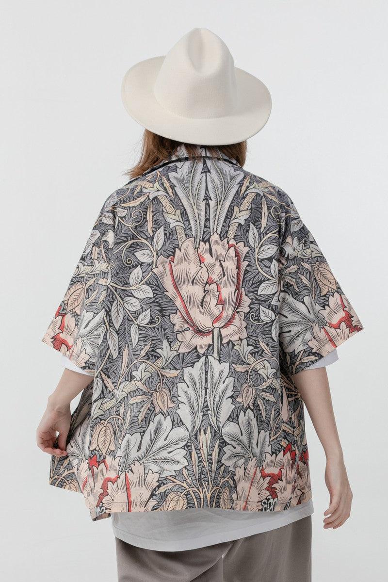 Error Code Flower Full Print Cuban Shirt