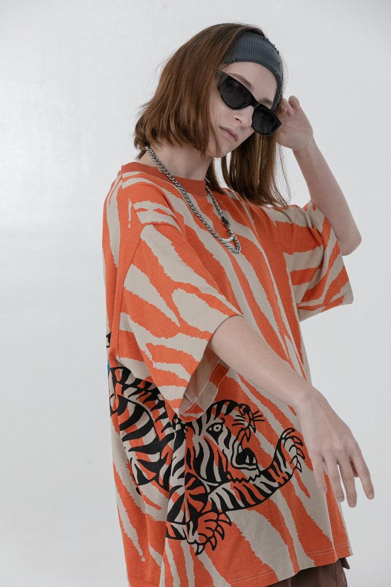 Error Code Tiger Print Tee