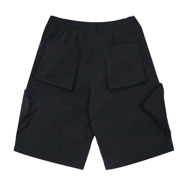 Empty Reference Zipper Pockets Shorts