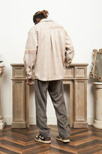 Empty Reference Plaid Khaki L/S Cuban Shirt