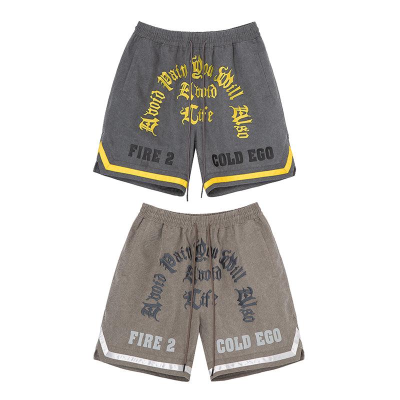 F2CE Embroidered Washed Shorts