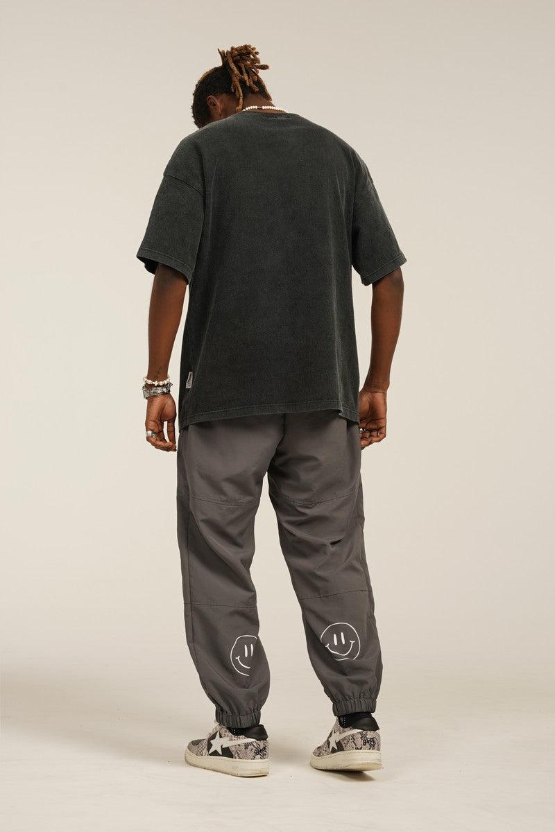 Empty Reference Smiley Logo Casual Pants