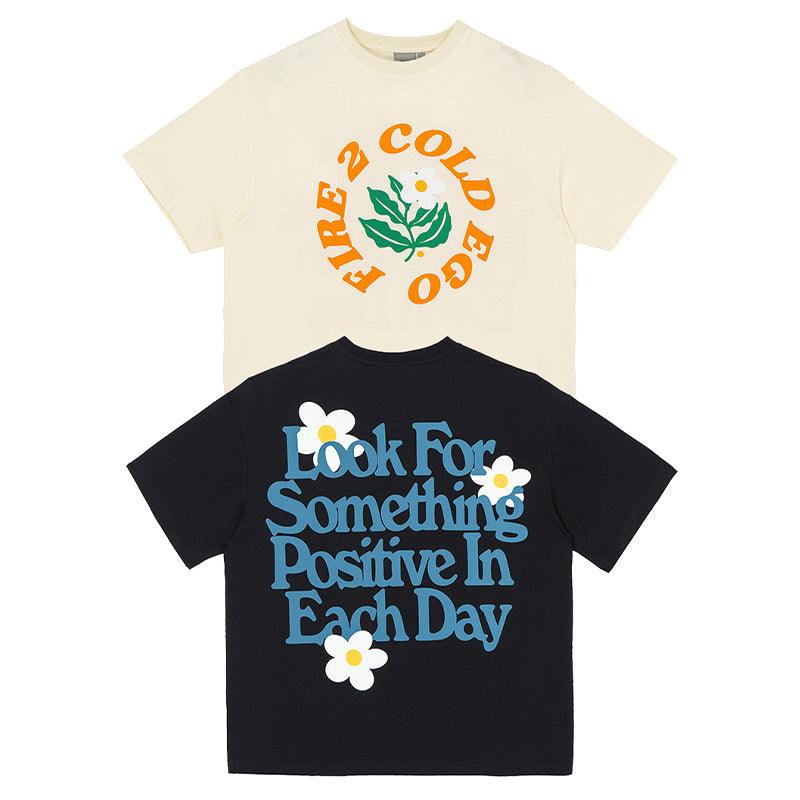 F2CE Foam Print Flower Logo Tee