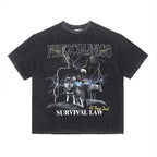 Vintage Wolf Print Tee