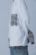 THINGY Retro Stitched Checkered Sweater