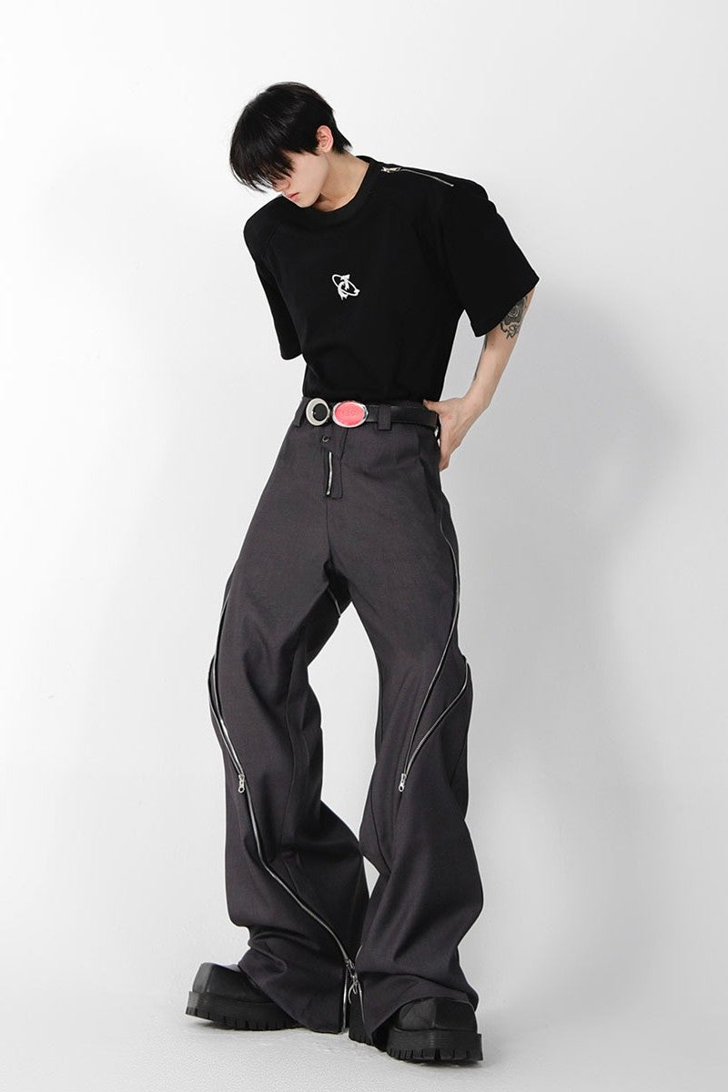 Zipper Slit Trousers – Copping Zone