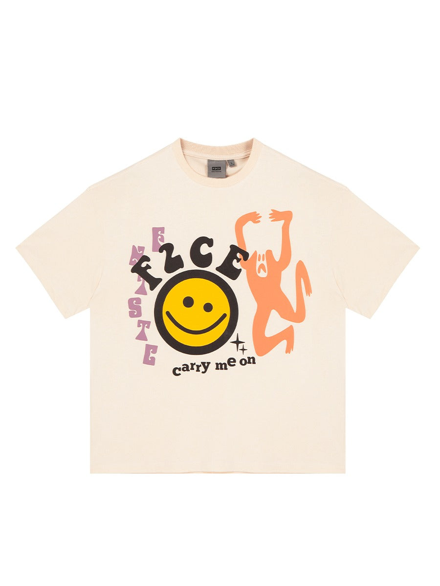 F2CE Smiley Print Logo Tee
