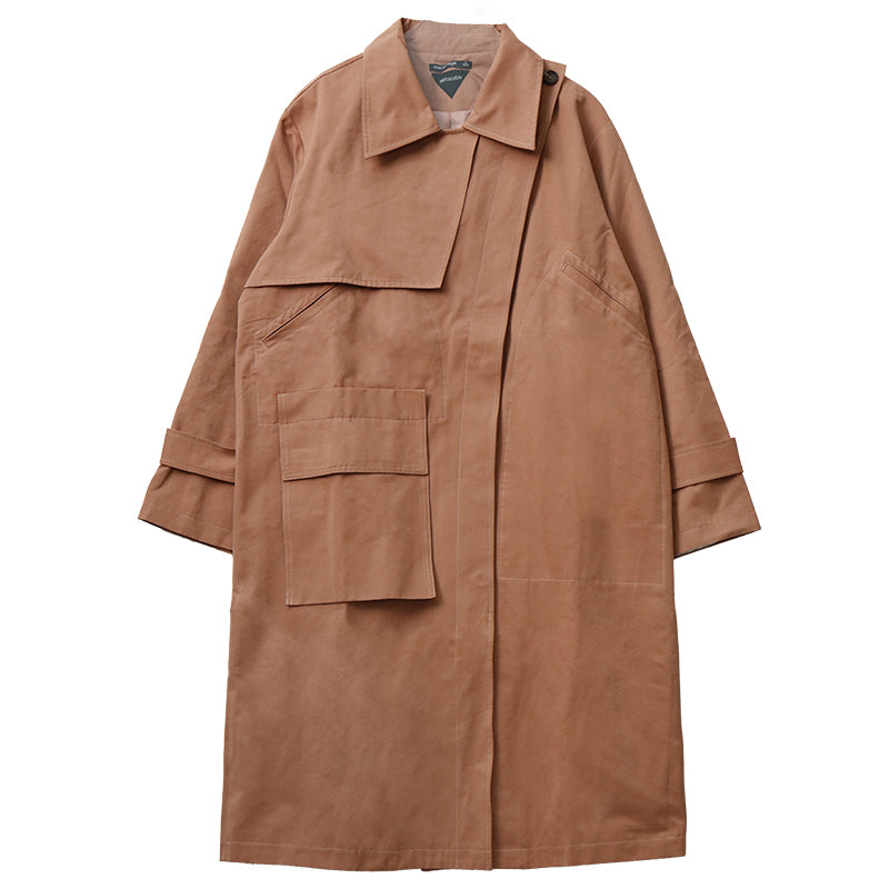 Mix7 Oblique Long Coat