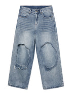 Layered Washed Jeans