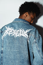 RMY Logo Print Jeans Jacket