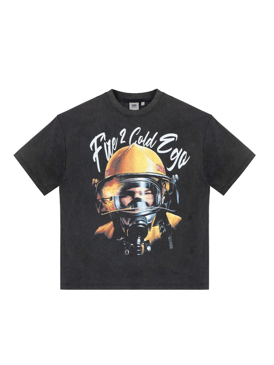 Washed Print Tee