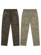 Multi Pocket Straight Trousers