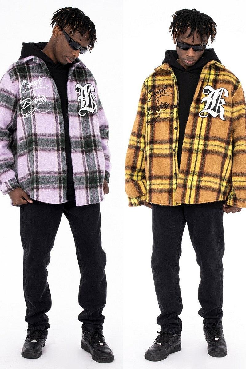 CZ Create And Destroy Plaid Jacket