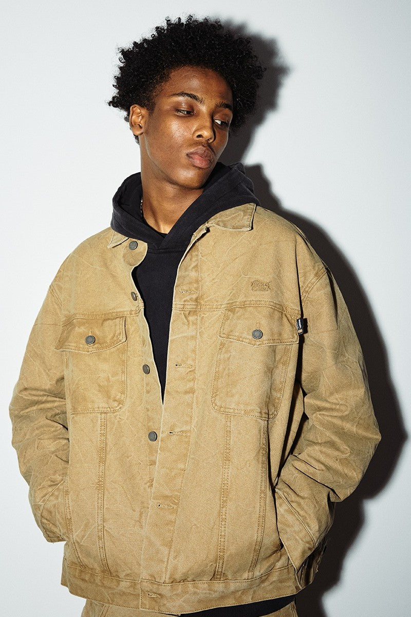 RMY Pleated Washed Jeans Jacket