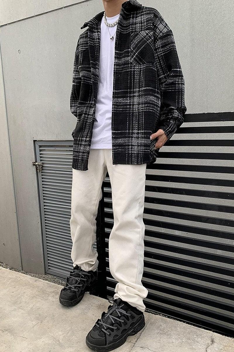 CZ Woolen Plaid Shirt