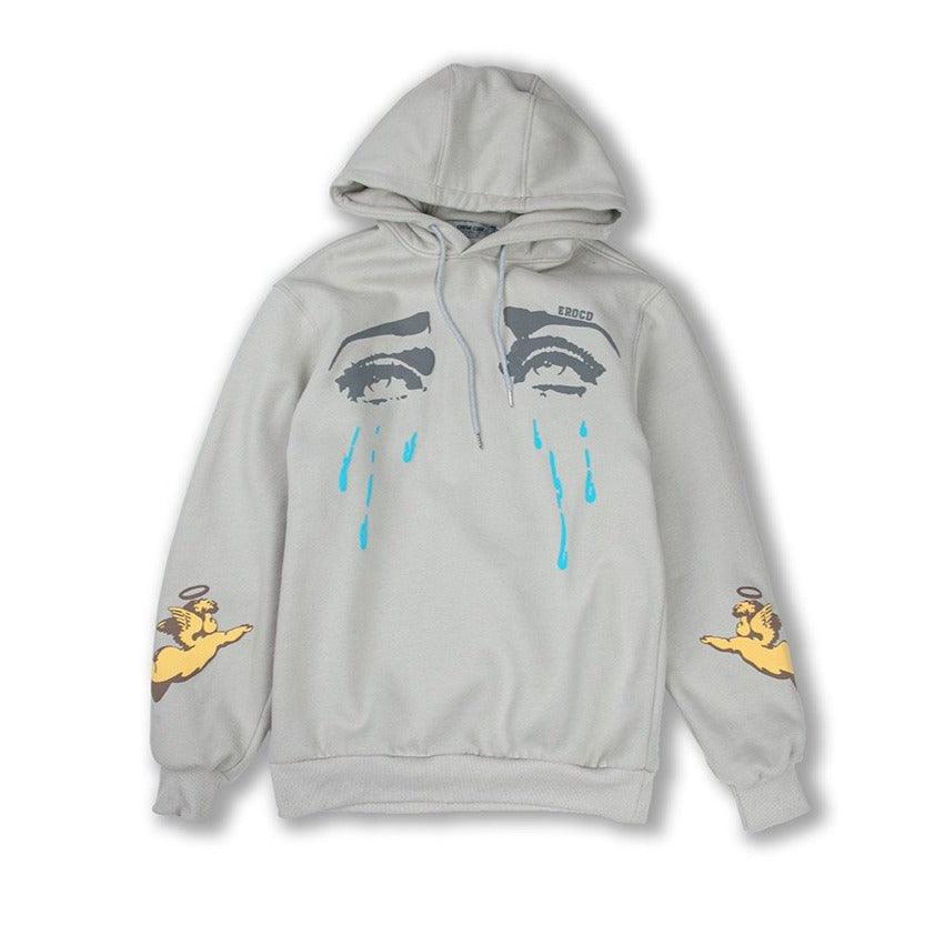 Error Code Tearing Angel Foam Print Hoodie