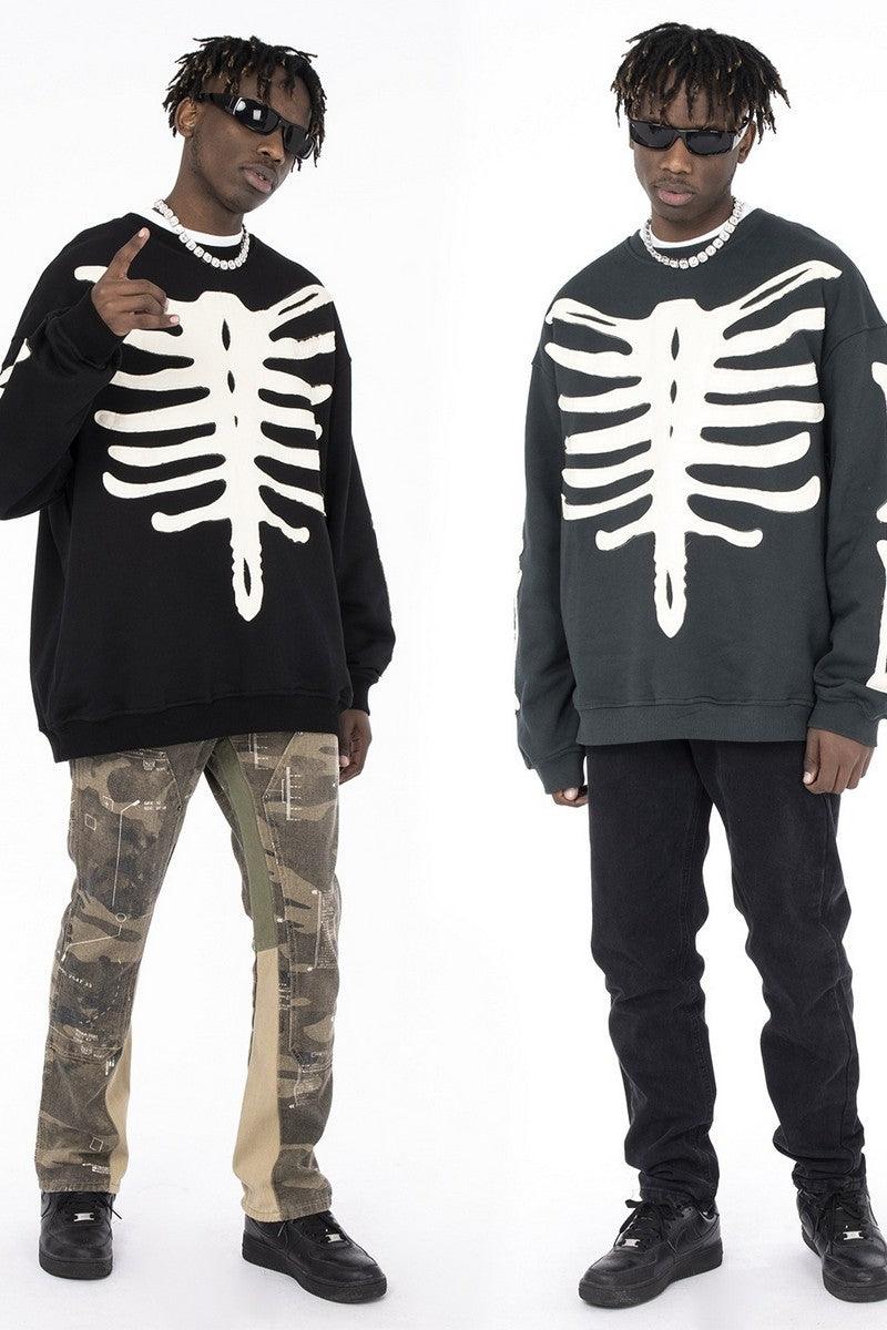 Skeleton Patches Sweater