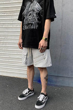 CZ Zipper Loose Shorts