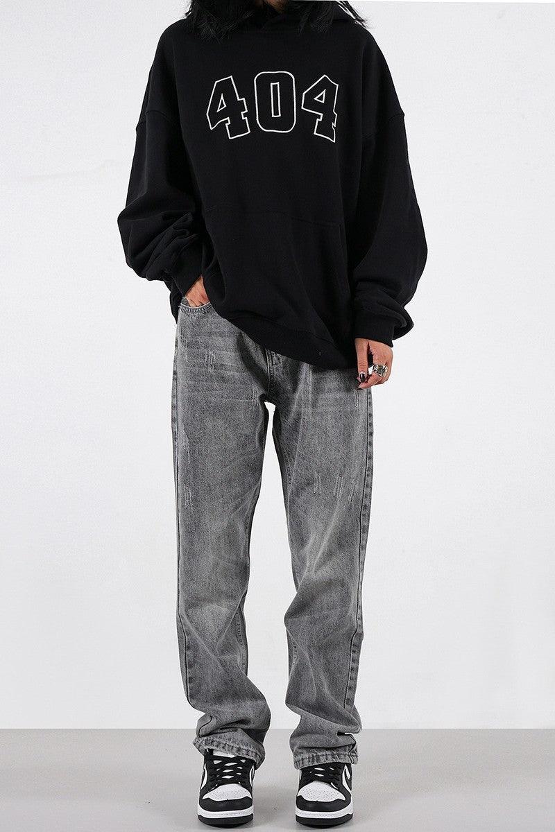 CZ Straight Loose Jeans
