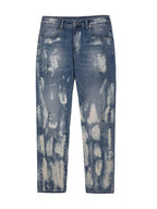 Retro Ink Washed Distressed Jeans