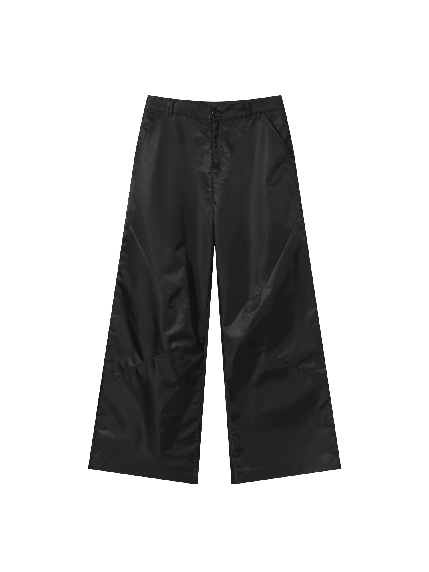 Nylon Straight Trousers