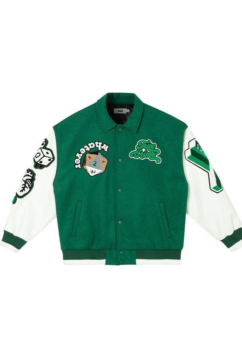 F2CE Embroidered Wool Varsity Jacket