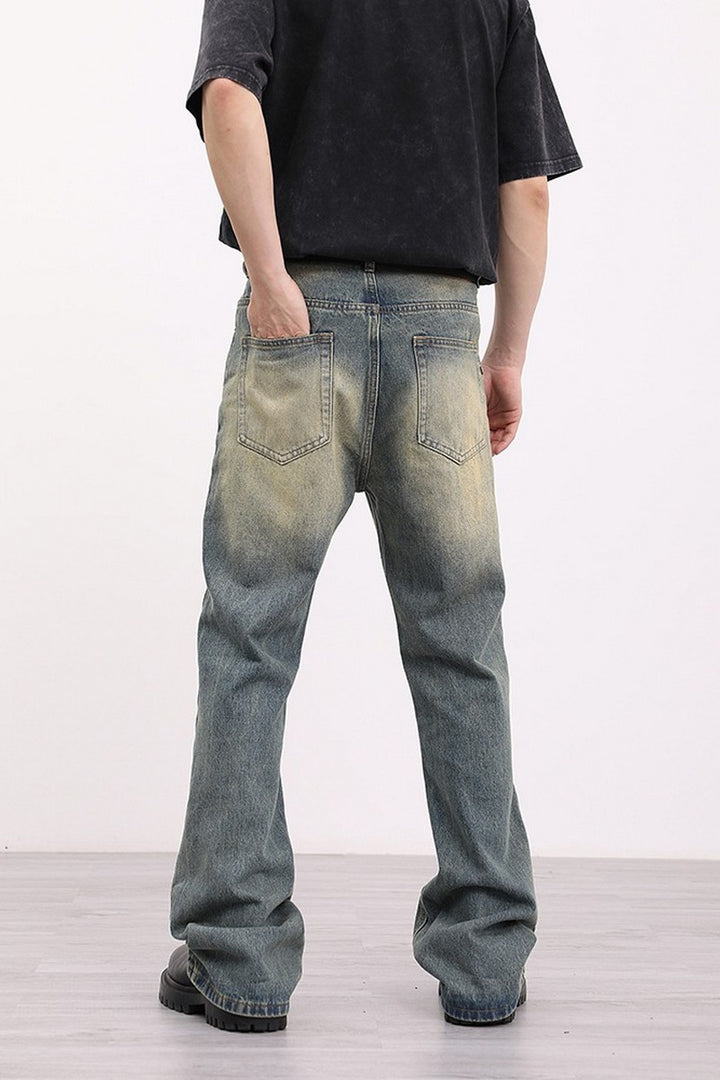 Washed Yellow Mud Jeans
