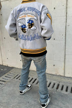 CZ ED Embroidered Woolen Varsity Jacket