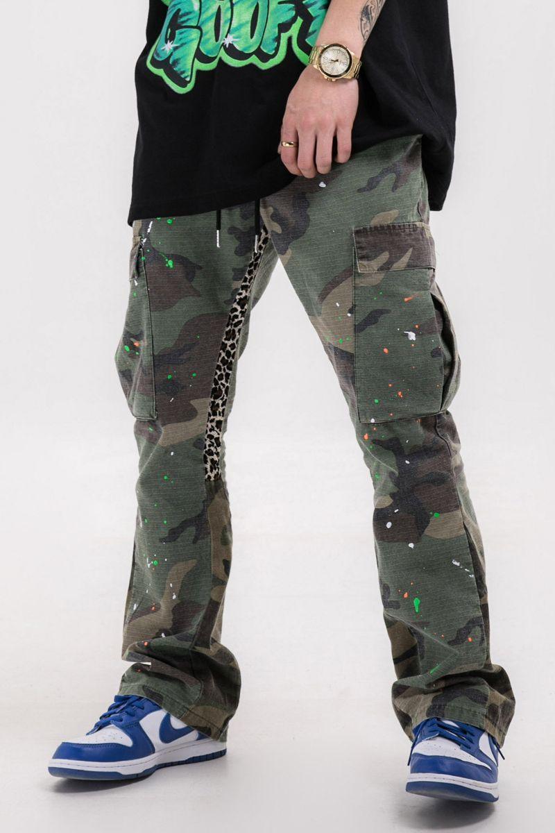 CZ Camo Stitched Flared Trousers