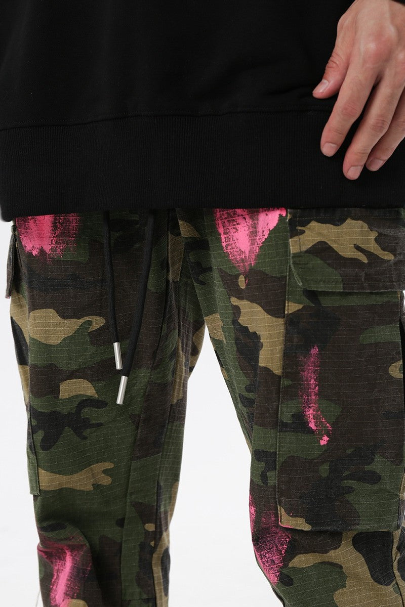 CZ Splash Ink Camo Flared Trousers