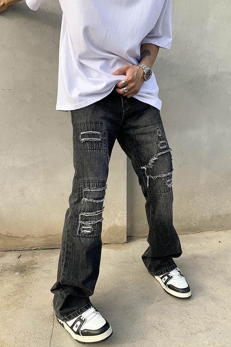 CZ Vintage Patch Flared Jeans