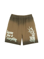 F2CE Foam Print Drawing Logo Shorts