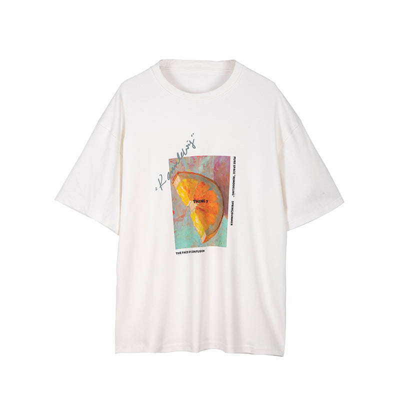 THINGY Orange Painting Loose Tee