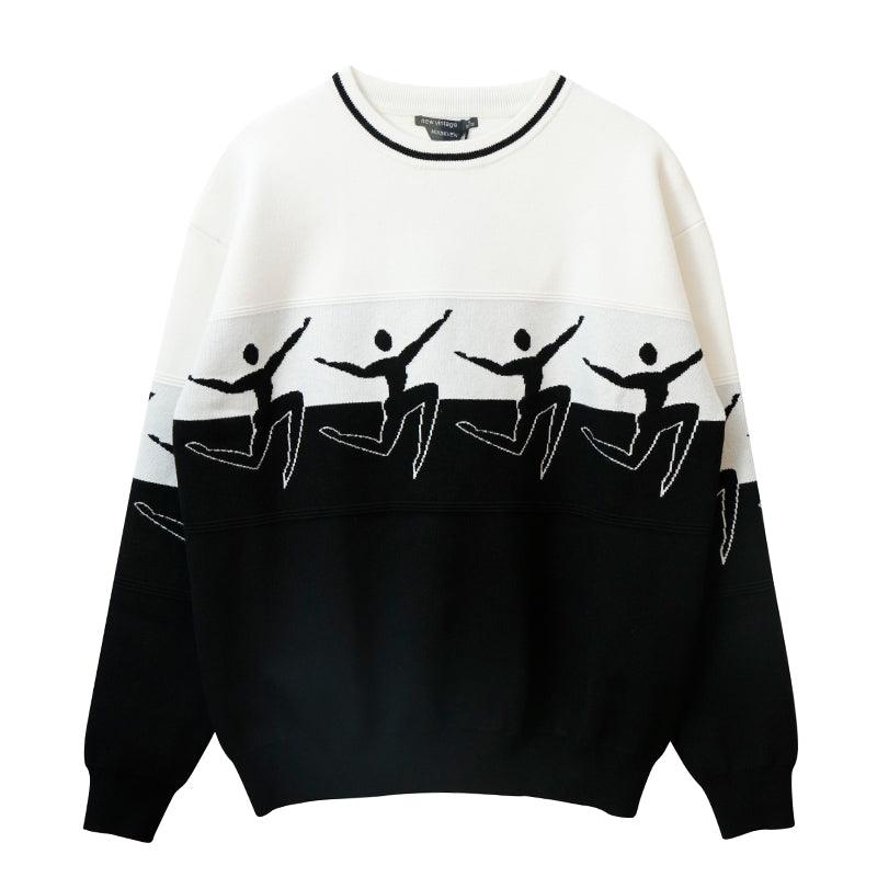 Mix7 Black and White Heavy Sweater