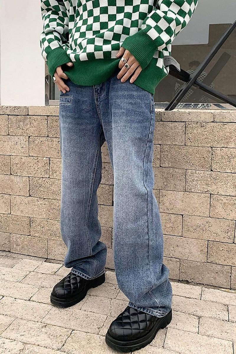 CZ Washed Vintage Loose Jeans