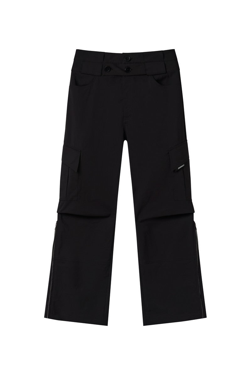 Irregular Double Waist Pants