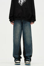 Washed Straight Flared Jeans