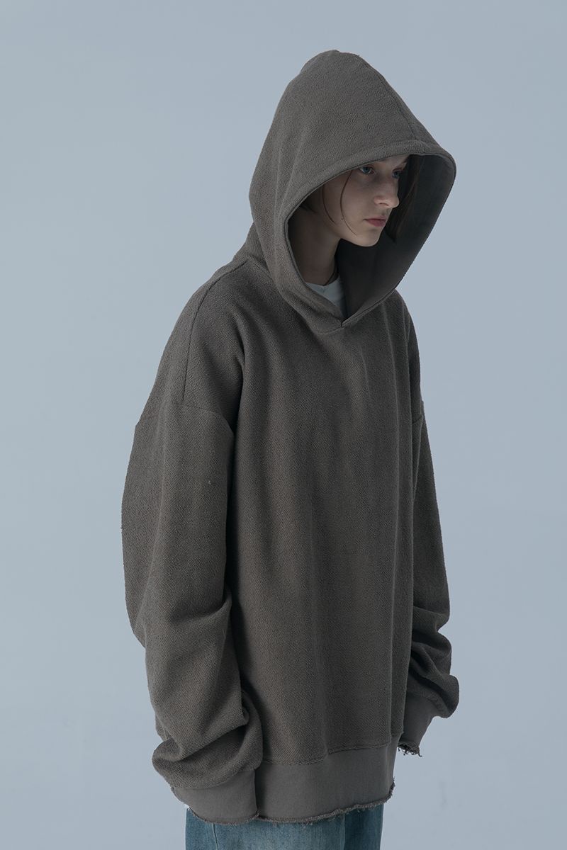 THINGY Army Green Loose Hoodie