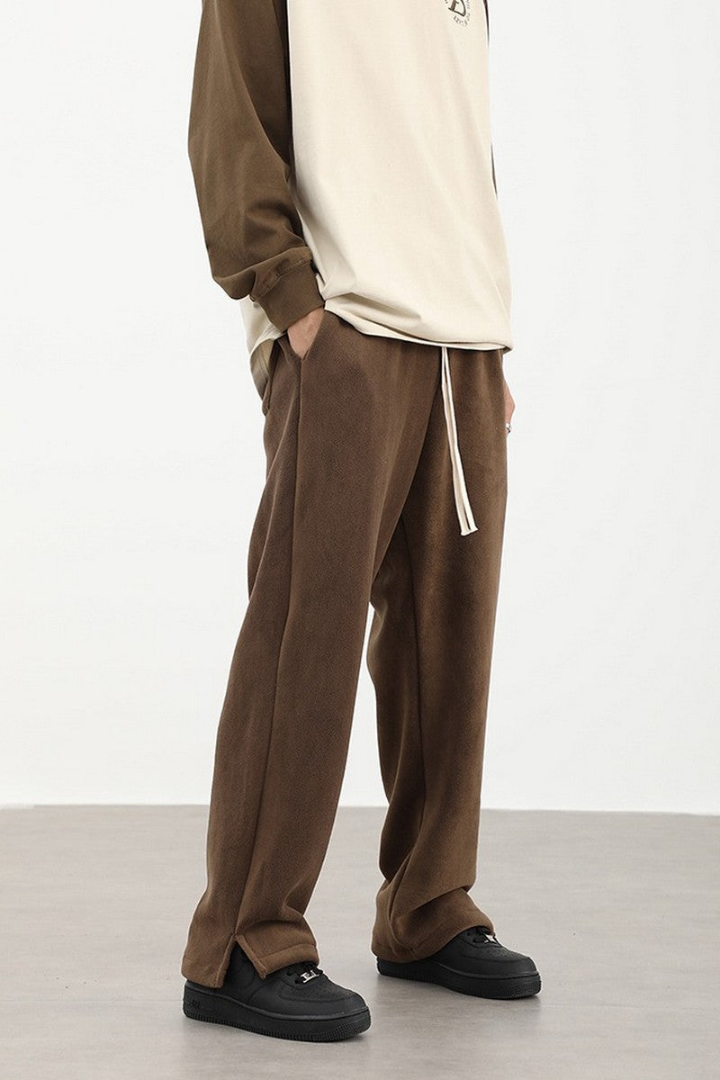Slit Straight Sweatpants