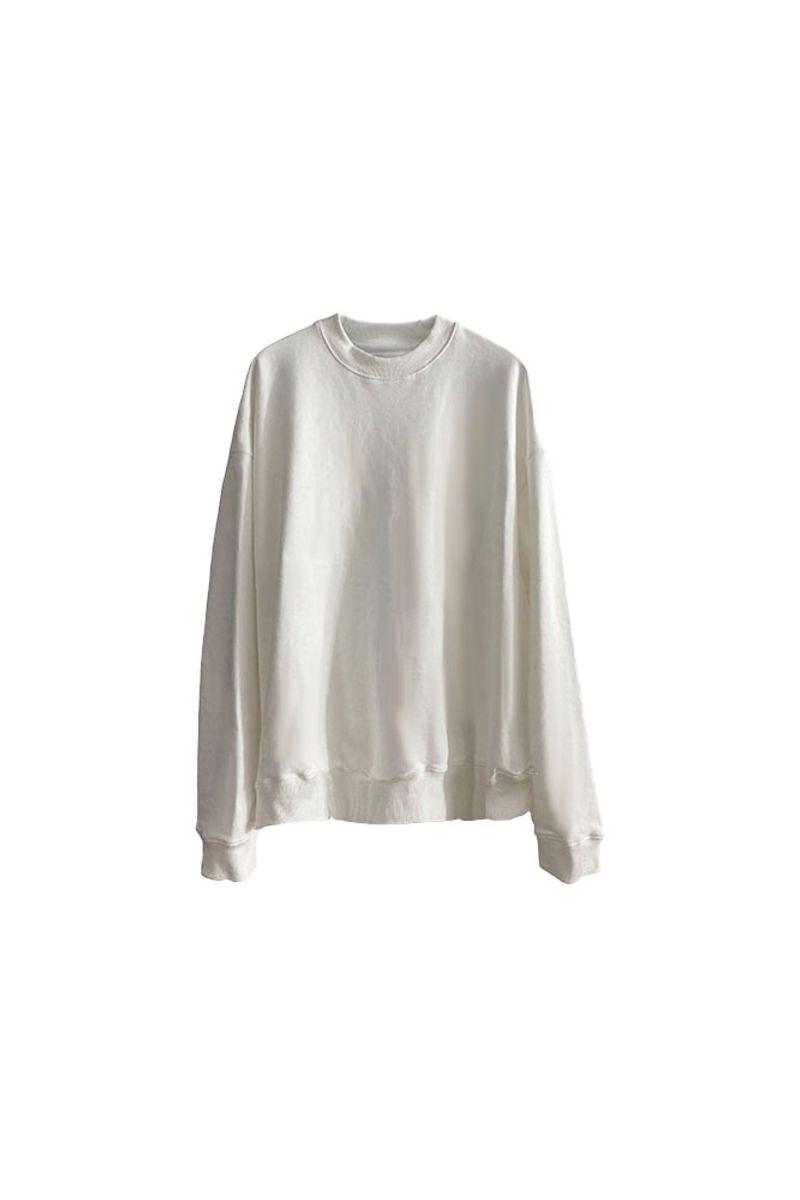 CZ White Loose Sweater
