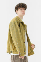 CZ Washed Yellow Jeans Jacket
