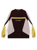 Embroidered Color Block Sweater