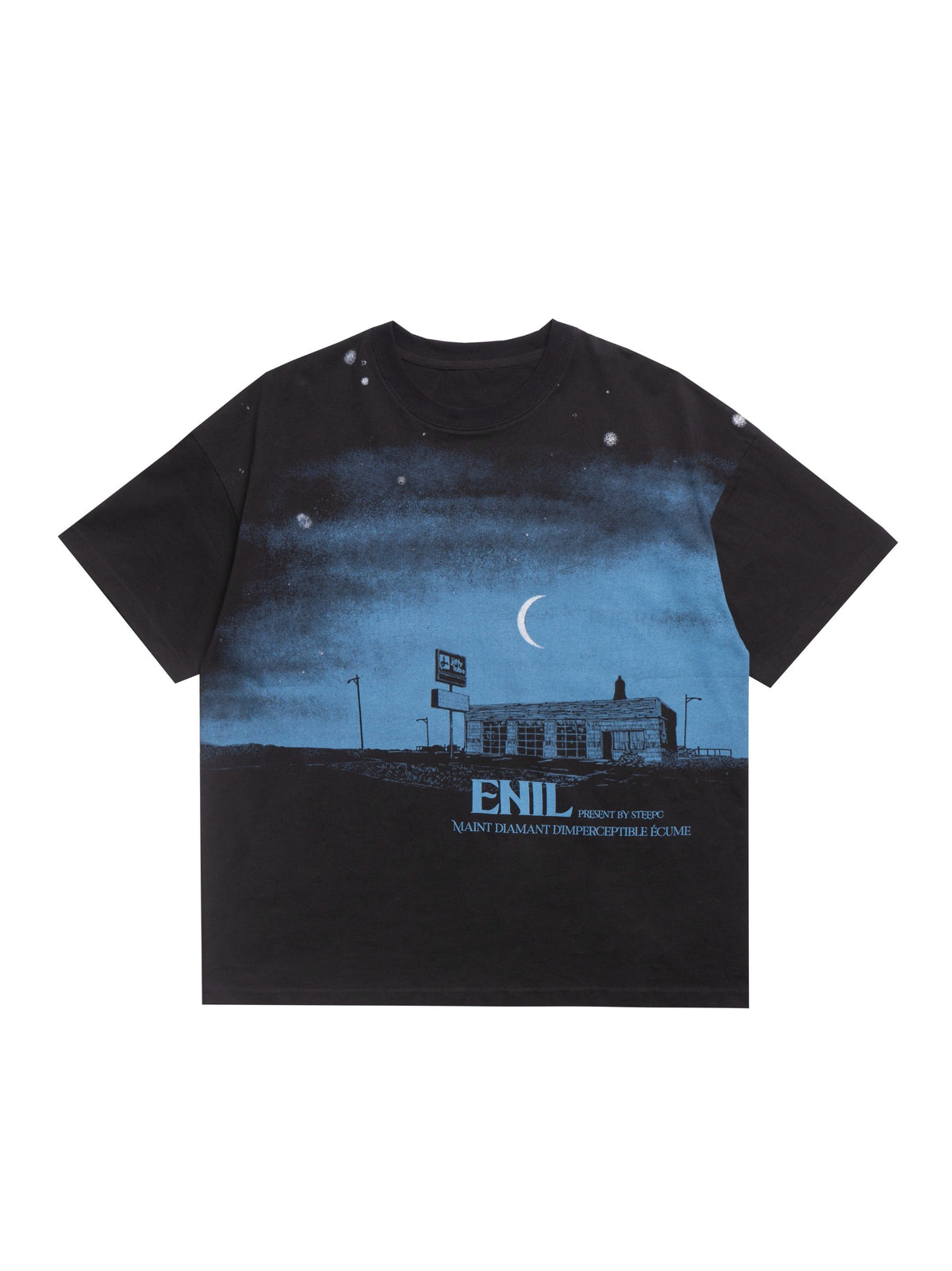 STEEPC Gas Station Night Print Tee